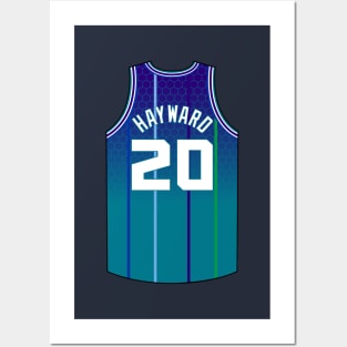 Gordon Hayward Charlotte Jersey Qiangy Posters and Art